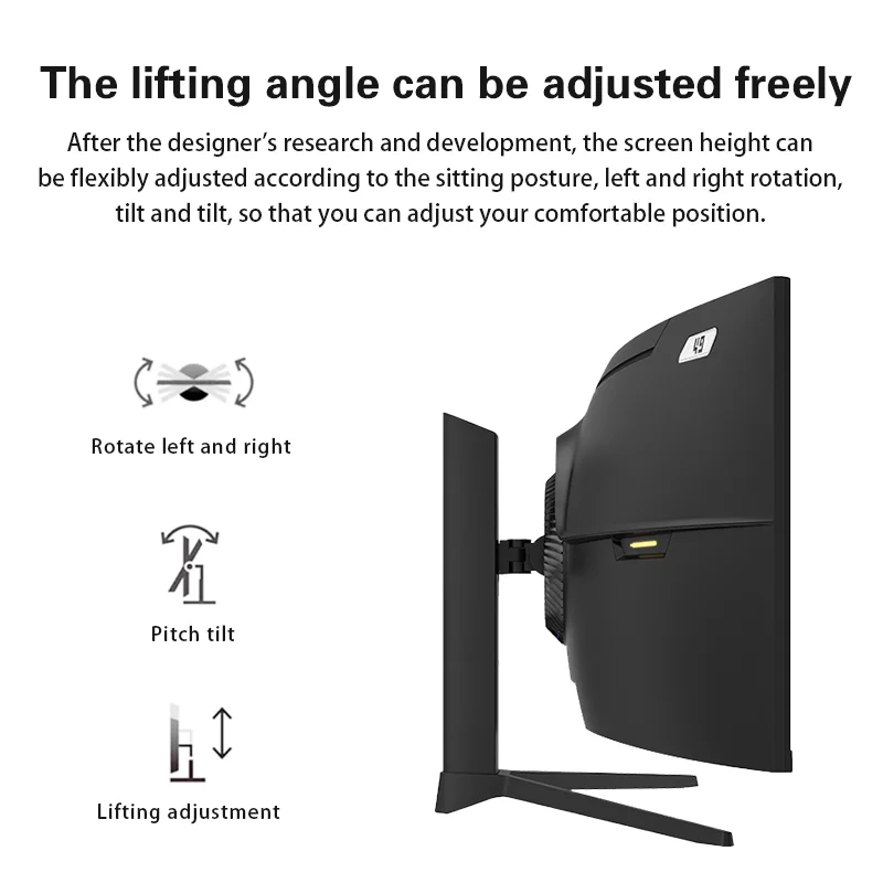 Ultra Wide Curved 49-Inch 240Hz 5K Gaming Monitor Speaker PD65W KVM High Production Capacity Fast Delivery Sales Desktop