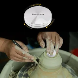 Professional Ceramic Clay Pottery Throwing Trimming Spinner Tool 30mm-50mm Mini Wheel Metal Bearing Rotary Disc Stabilizer