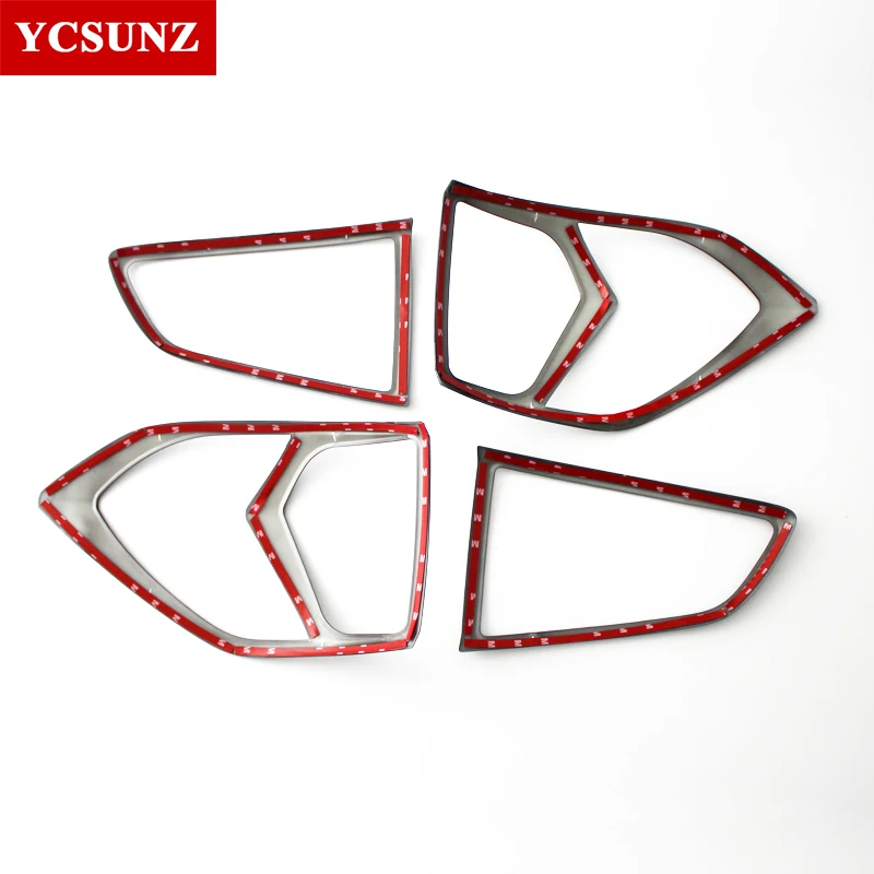 ABS Tail Light Cover Accessories For Ford Ecosport 2018 2019 2020 2021 Car Rear Lamp Hood Exterior Parts YCSUNZ