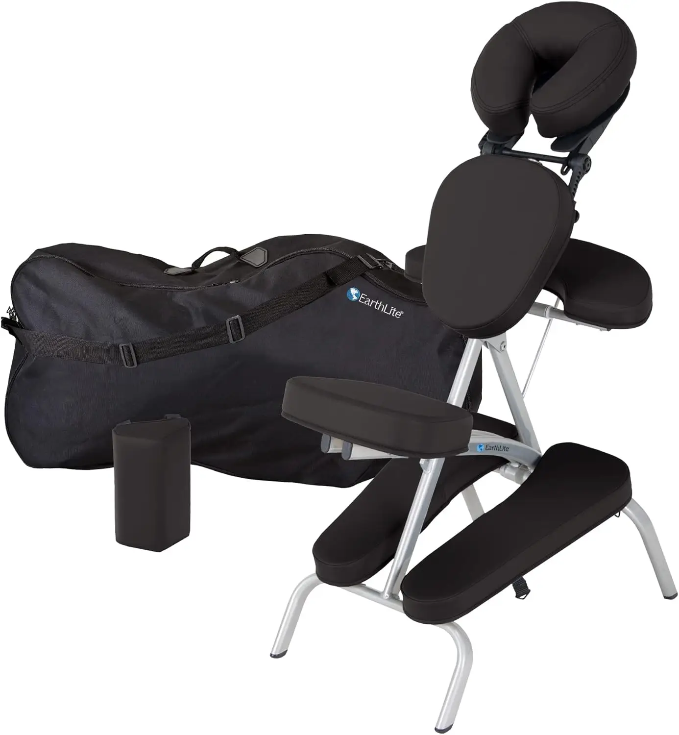 

Portable Massage Chair VORTEX - Compact, Strong, Lightweight, 15lbs, incl. Carry Case, Sternum Pad & Strap