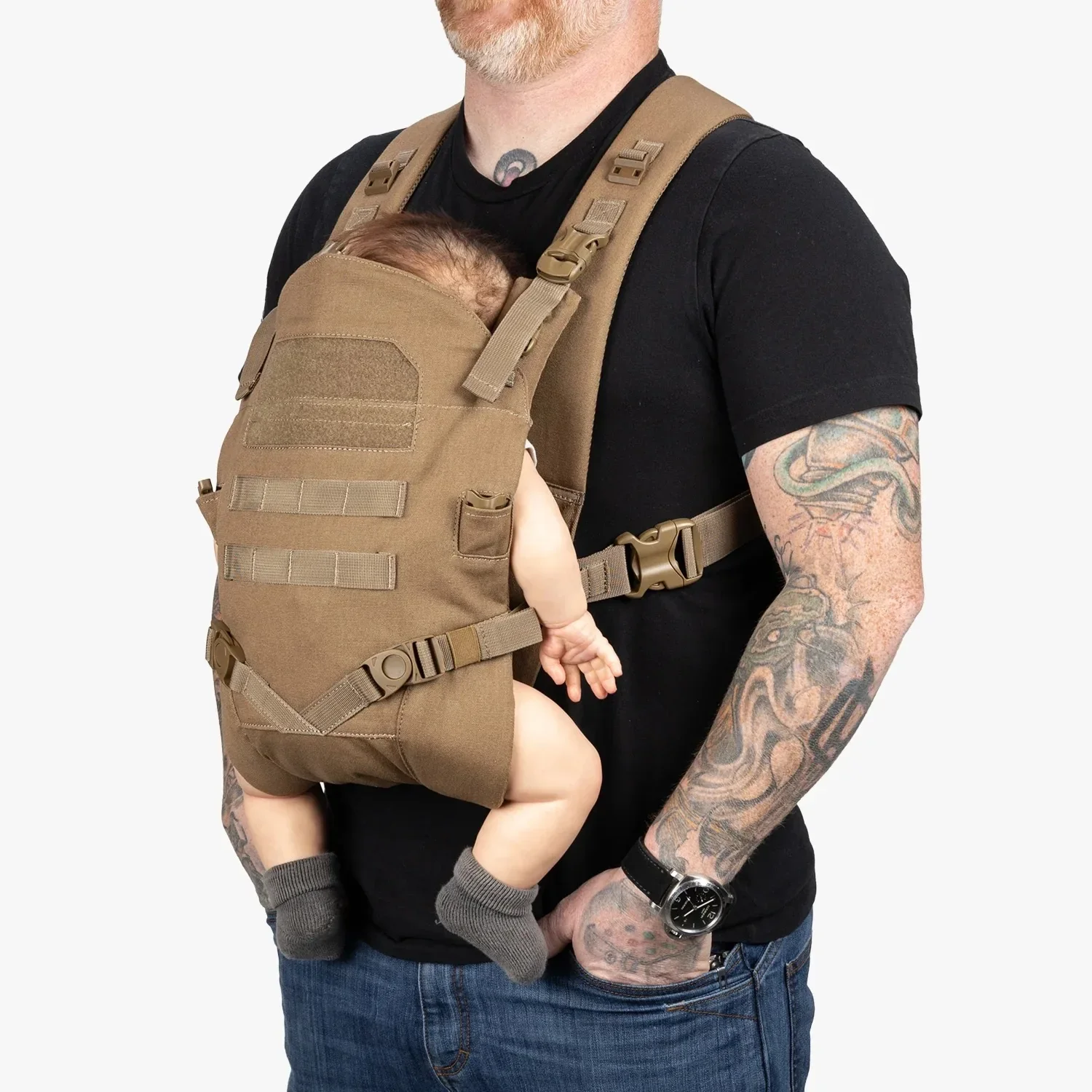 High Quality Baby Carrier Bag for Dad Upgrade Baby Wrap Carrier Daypack Backpack Custom Tactical Baby Carrier