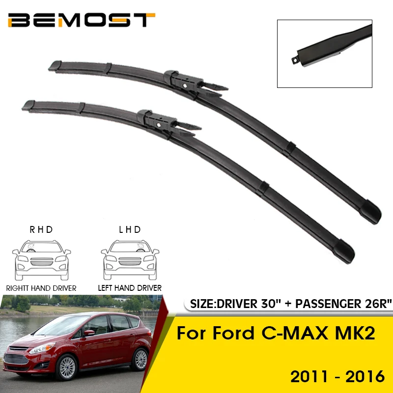 Car Wiper Blades For Ford C-MAX MK2 2011-2016 Windshield Windscreen Front Window Blades 30