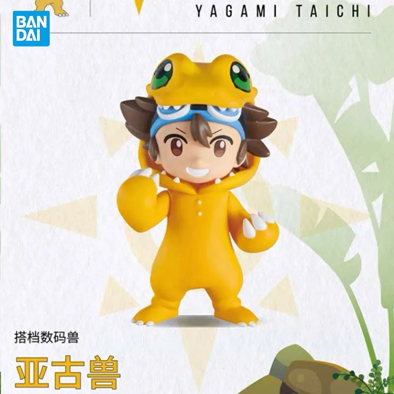 Bandai Digimon Gacha Capsule Blind Box First wave Takaishi Takeru Yagami Hikari Takenouchi Sora Anime Figure Toy for Collectors
