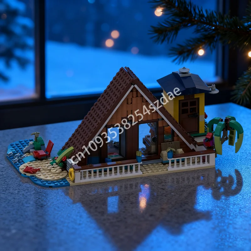 

502pcs MOC A Frame Cabin Creator 3 1ed Model Building Blocks Toys DIY Creative Idea Education Brick Christmas Gift Kids Birthday