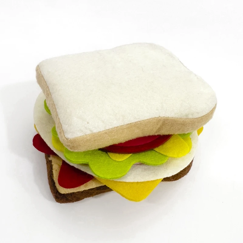 Ensemble de nourriture pour sandwich au hamburger pour enfants, jouets de cuisine pour enfants, semblant de jouer, 28 pièces