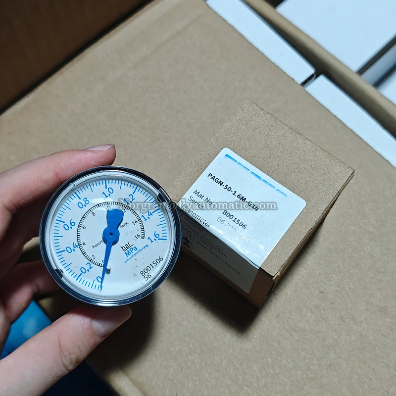 PAGN-50-1M-G14 8001505 PAGN-50-1.6M-G14 8001506 High-Pressure Filter Pressure Gauges