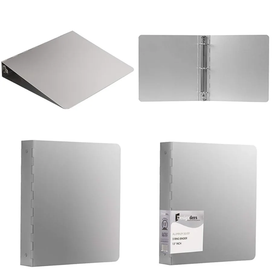 

Aluminium 1.5 inch Binders - Aluminum 3 Ring Binder - Sold Individually