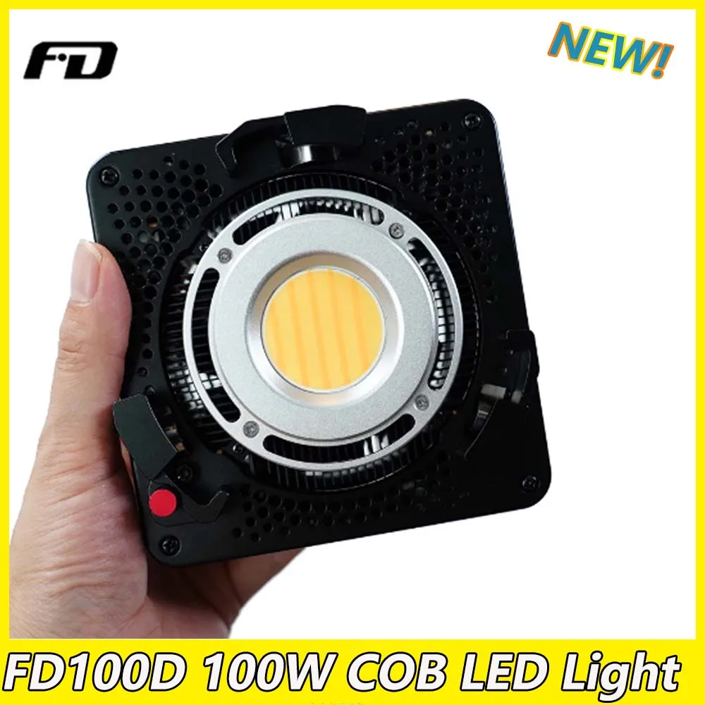 

Портативная карманная фотолампа FD FEIDU FD100D 100W COB светодиодный 2700k-5600k для Youtube Tiktok