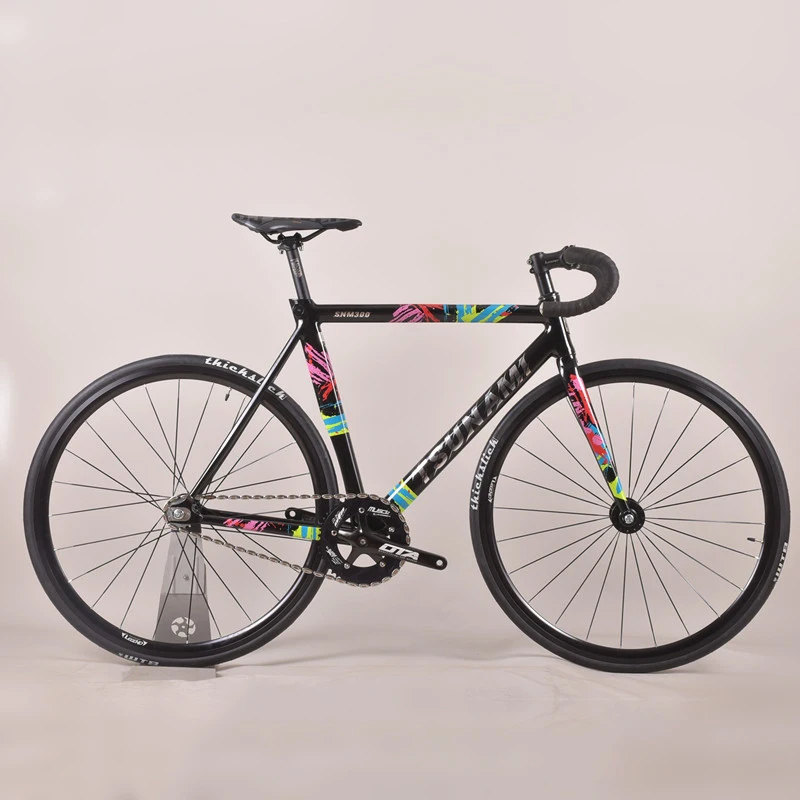 700C aluminum alloy frame Tsunami fixie bike SNM300 aluminum alloy muscle bike racing male and female student commuting bicycle