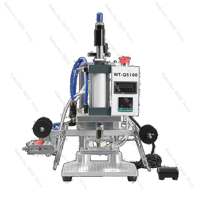 

Pneumatic Bronzing Machine Small Hot Press Leather Paper Business Card Album Cover LOGOABS Plastic PVC Film Bronzing Paper Wood