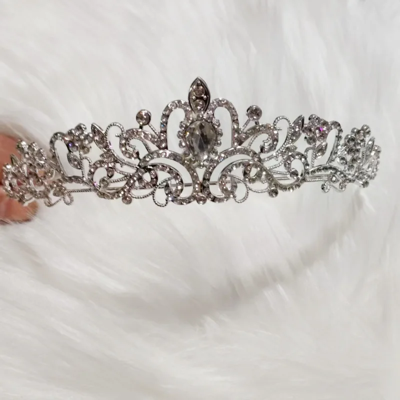 Women Crown for Bridal Wedding Headband Elegant Princess Hair Accessories for Birthday Prom Quinceanera image 4