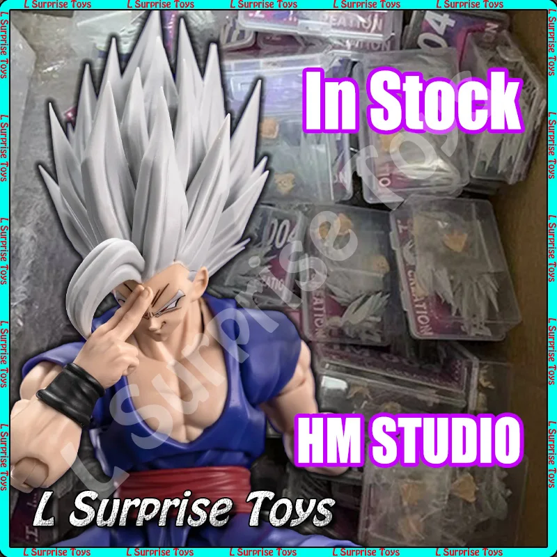 

In Stock HM Studio Dragon Ball Super Saiyan Son Gohan Beast Head Accessories Anime Action Figures Toys Gifts