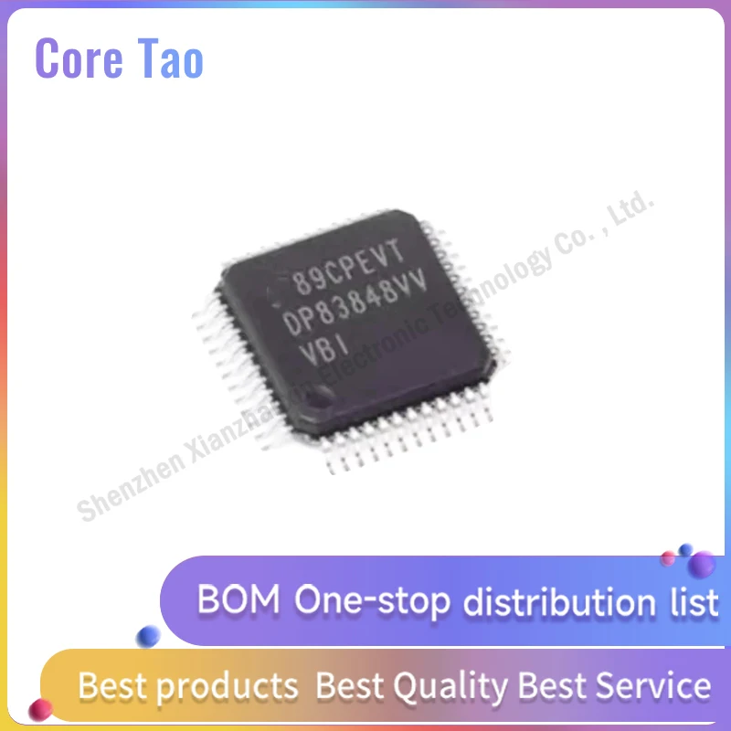 1~5pcs/lot DP83848IVVX DP83848 DP83848VV LQFP-48 Ethernet transceiver/interface chip