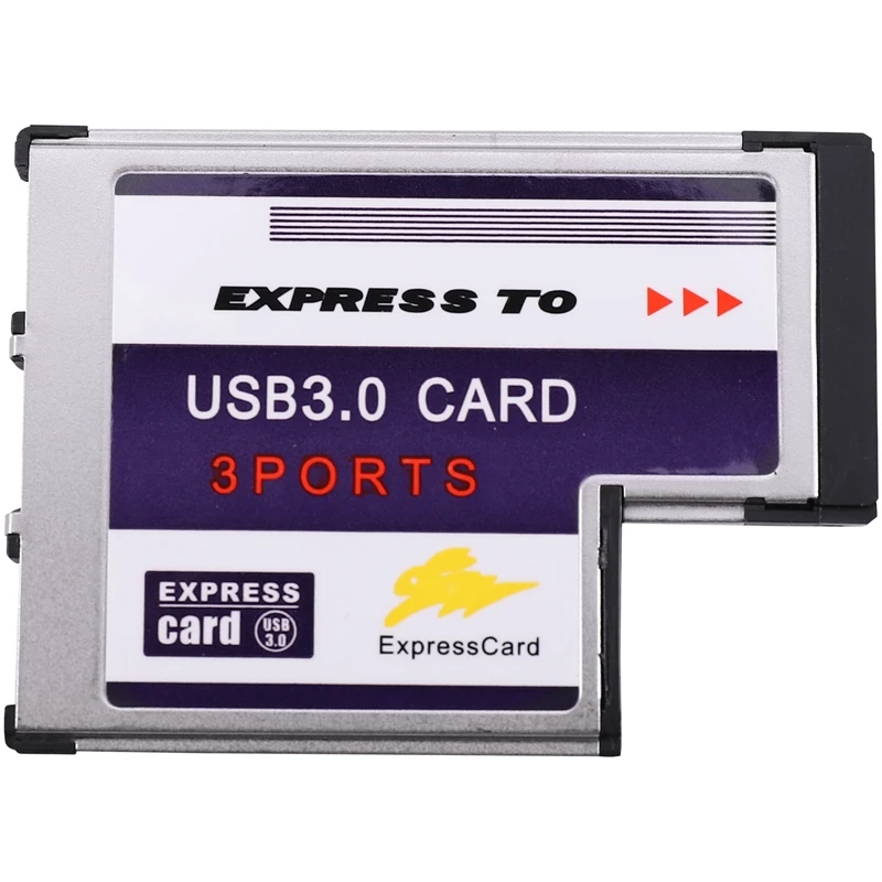 3-портовый внутренний адаптер USB 3.0 к Express Card 54 мм, набор микросхем FL1100