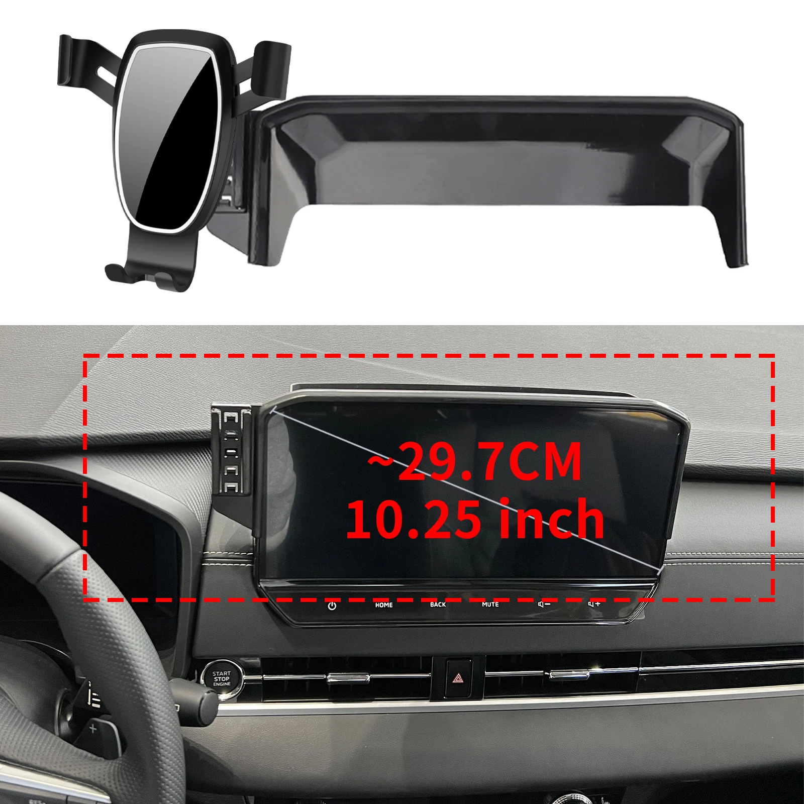 

fit for Mitsubishi Outlander 2022 2023 2024 (10.25in) Navigation Bracke Screen Base Phone Holder Mount Car ​​accessoires