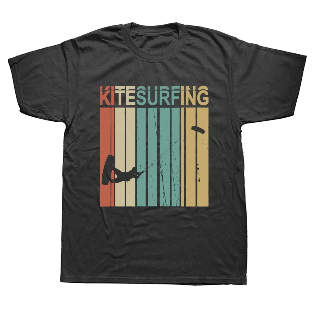 Funny Ocean Kitesurfing Kiteboarding Flysurfing Kite T Shirts Streetwear Short Sleeve Birthday Gifts Summer Style T-shirt Men