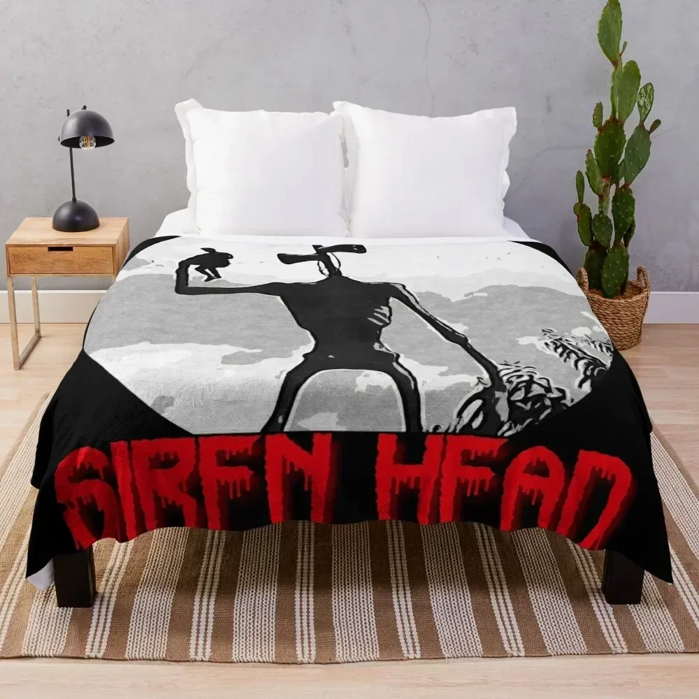 

Siren Head Throw Blanket Warm Accent Blanket for Living Room Decoration