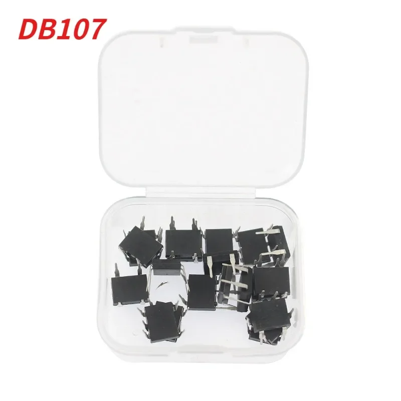 20pcs/box DB107 Bridge Rectifiers 1A 1000V DIP4 Single Phases Diode Rectifier Bridges Electronica Componentes