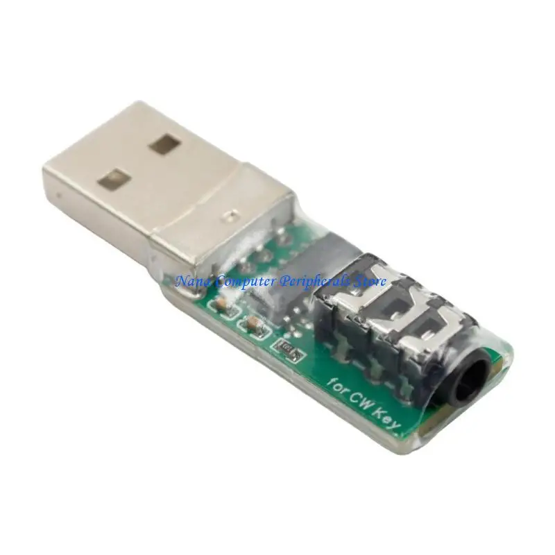 F68C High Performances CW Keyer Adapter USB Trainer for VBand/CW Code Trainer for Effective Learning on VBand Website