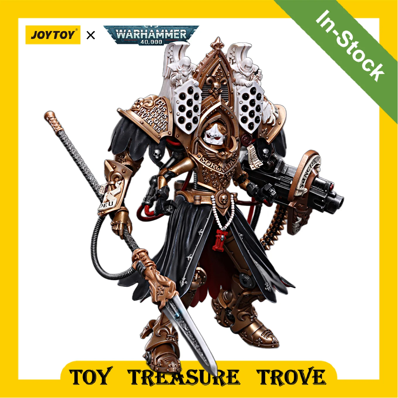 [IN MAGAZZINO] JOYTOY Warhammer 40k 1/18 Action Figure Adepta Sororitas Abbess Sanctorum Morvenn Vahl Toy Figure