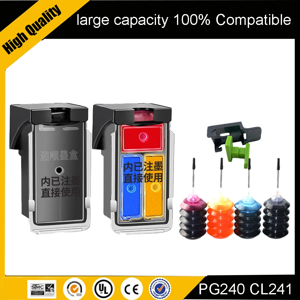 

PG240 CL241 PG240XL CL241XL Ink Cartridge for Canon Pixma MG4140 MX372 MX374 MX432 MX434 MX512 MX514 MG3620 MG2120 MG3120 MG3220
