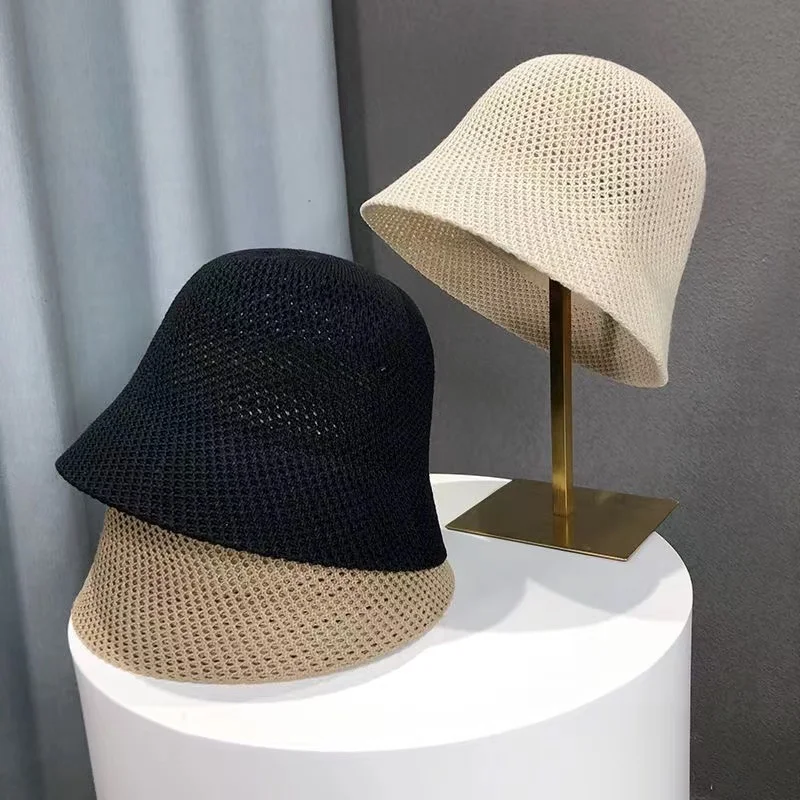 Korean Summer Straw Hats Women Leisure Travel Hat Sun Hat Outdoors Breath Sunscreen Fisherman Foldable Bucket Hat Fashion Panama