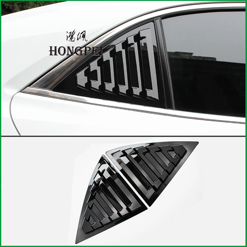 

For Chevrolet Malibu 2011-2014 Car Rear Window Blind Shades Louver Frame Sill Molding Cover Sticker Trim Accessories Car-Styling