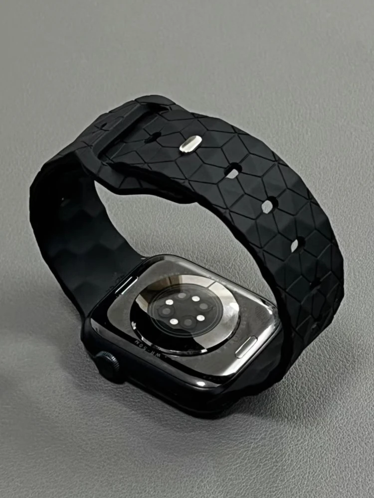 Silicone Strap for Apple Watch Band 46mm 40mm 45mm 41mm 42mm 44mm Football Correa Bracelet iWatch Series 11 SE 10 9 8 7 6 5 4 3