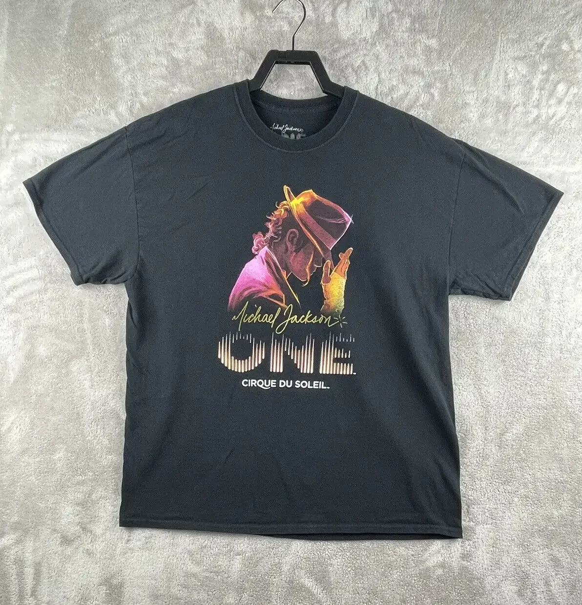 Michael Jackson One Cirque Du Soleil Souvenirs T Shirt Black Size Xl