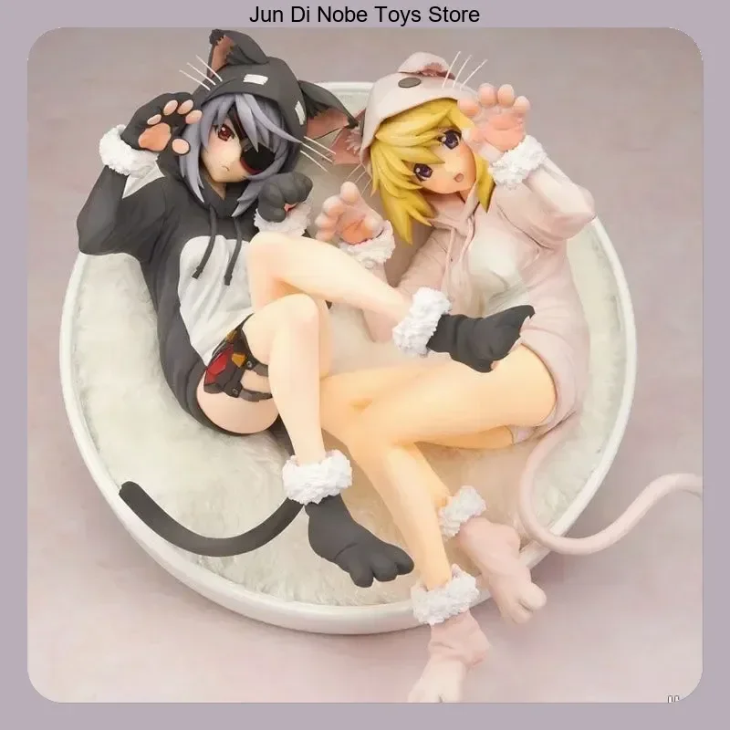 

Фигурка аниме-персонажей Laura Bodewig и Charlotte Dunois Infinite Stratos в пижамах с кошкой и мышкой, 22 см, настольное украшение, игрушки