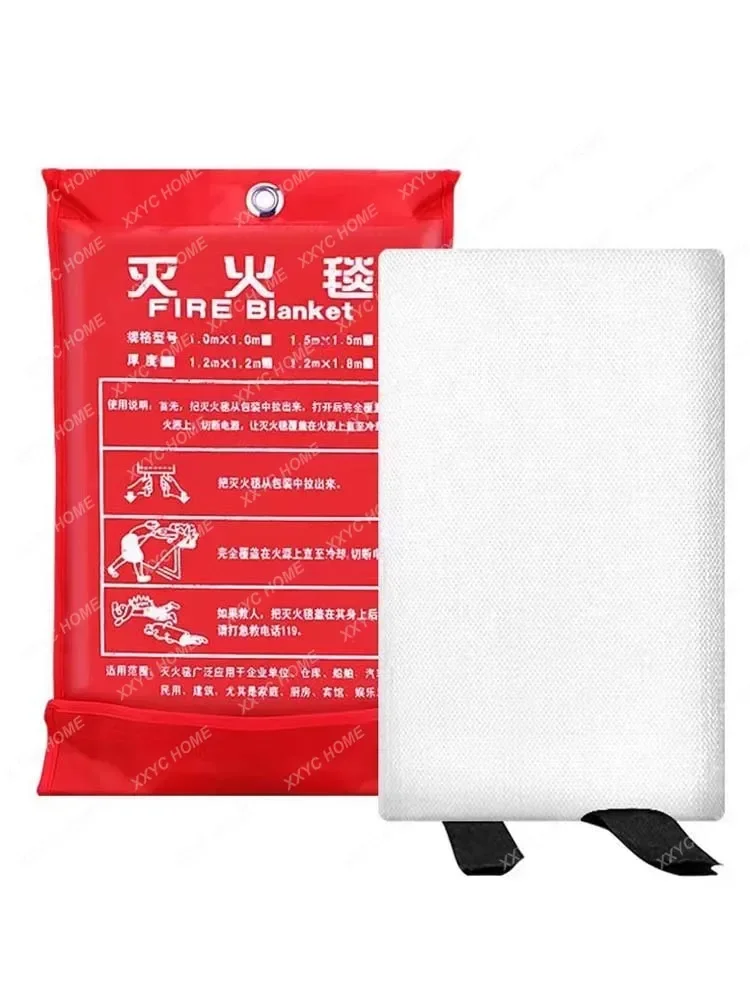 fire blanket1M *1M Fire Blanket FightingExtinguishers Glass Fibre Tent Emergency Survival Military Blanket Shelter Safety Cover