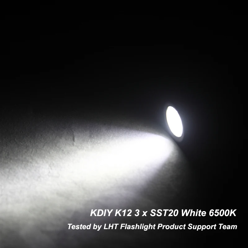 Imagem -02 - Kdiy K12 x Sst20 2000 Lumens 5-mode Alta Potência 18650 Lanterna Luz Tripla