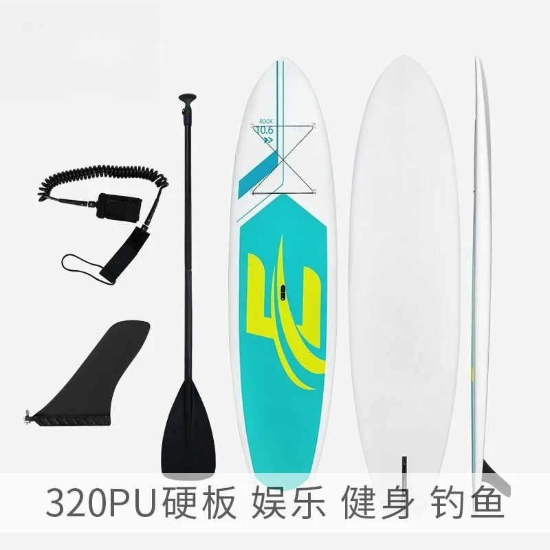 320cm PU Solid Hard Stand Up Paddle Board, Professional Surfboard for Scenic Sightseeing Club Training