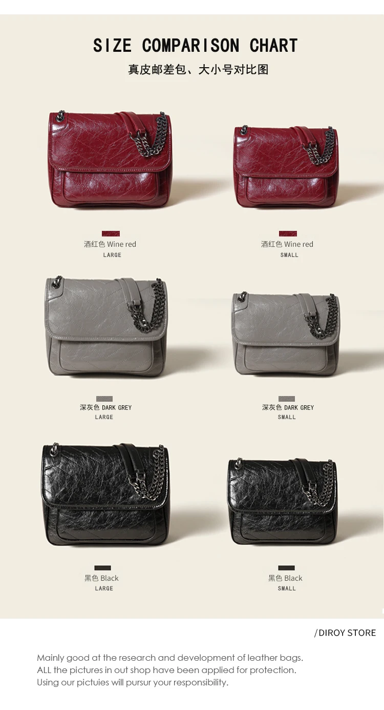 Luxuriöse Echtleder-Umhängetasche Hochwertige Luxusmarke Damen Einzel-Schultertasche Retro Plissierte Niki-Ketten-Hobo-Tasche – Detail 5