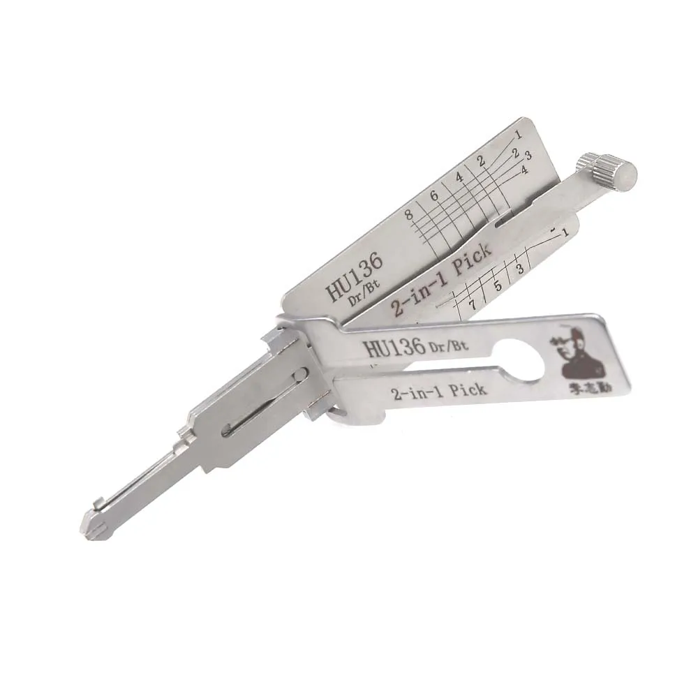 HU136 lishi 2in1 Tool for Renault Car Door Lock Cylinder Locksmith Supplies Repair Tools - Image 4