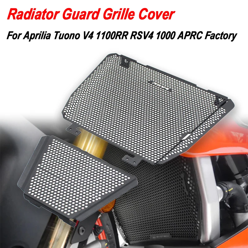 

Motorcycle Radiator Grille Grill Guard Protective Cover Grill For Aprilia RSV4 1000 Tuono V4 1100RR APRC Factory 2017-2021