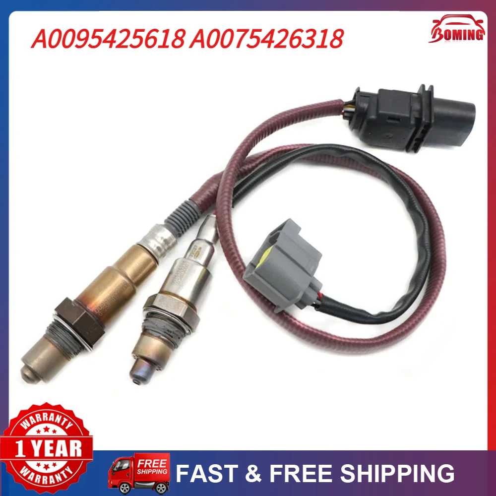 

2pcs Upstream&Downstream Air Fuel Ratio Lambda O2 Oxygen Sensor For Mercedes CLA45 AMG 2014-2019 A0095425618 A0075426318