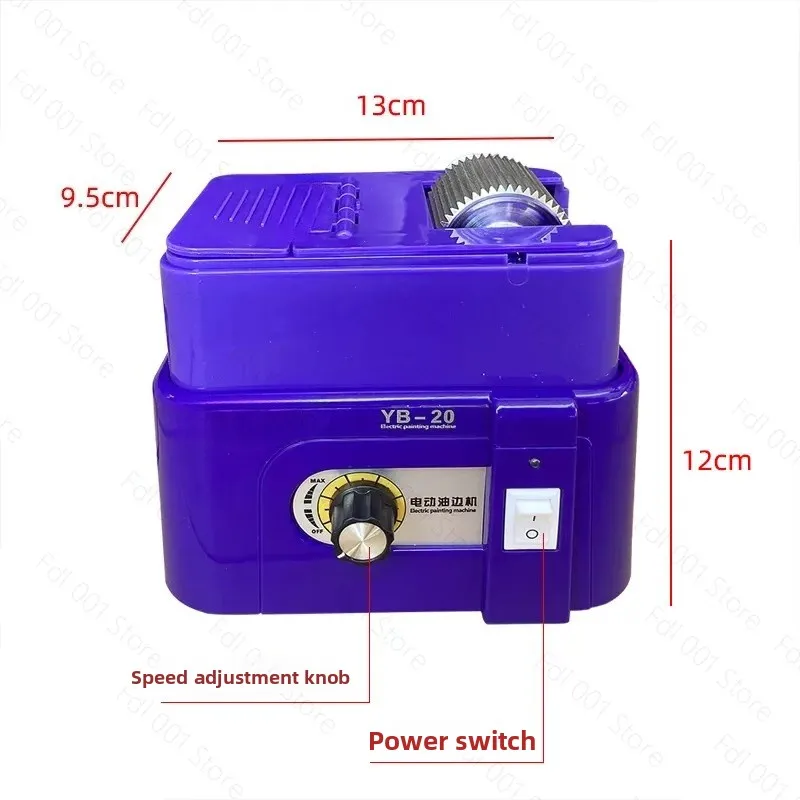 Electric Leather Edging Machine Adjustable Speed Complete Kit with Oil Box