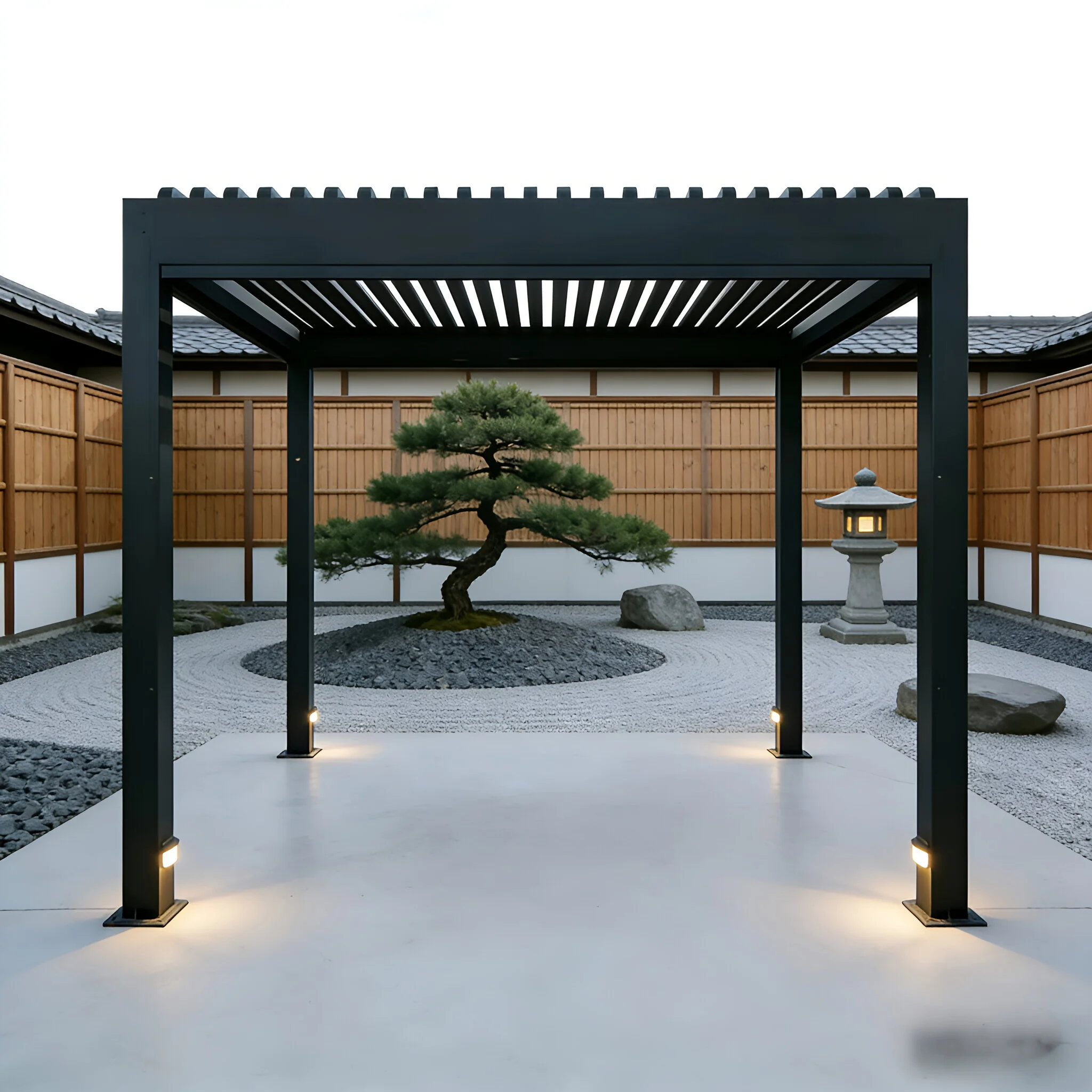 Latest Design Corrosion Resistant Aluminum Alloy Pavilion Luxurious Outdoor Gazebo Adjustable Blinds Electric Rainproof Pergola