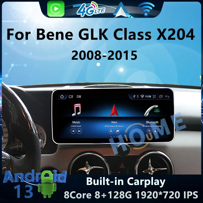 Car Video Player Factory Price Android AUTO Carplay For Mercedes Benz GLK X204 08 -15 GPS Navigation Bluetooth Multimedia Screen