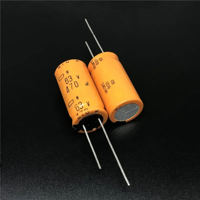 2Pcs/20Pcs NIPPON Chemi-Con NCC W Series 63V470uF 16x31mm 130 high degree Industrial grade Aluminum Electrolytic Capacitor