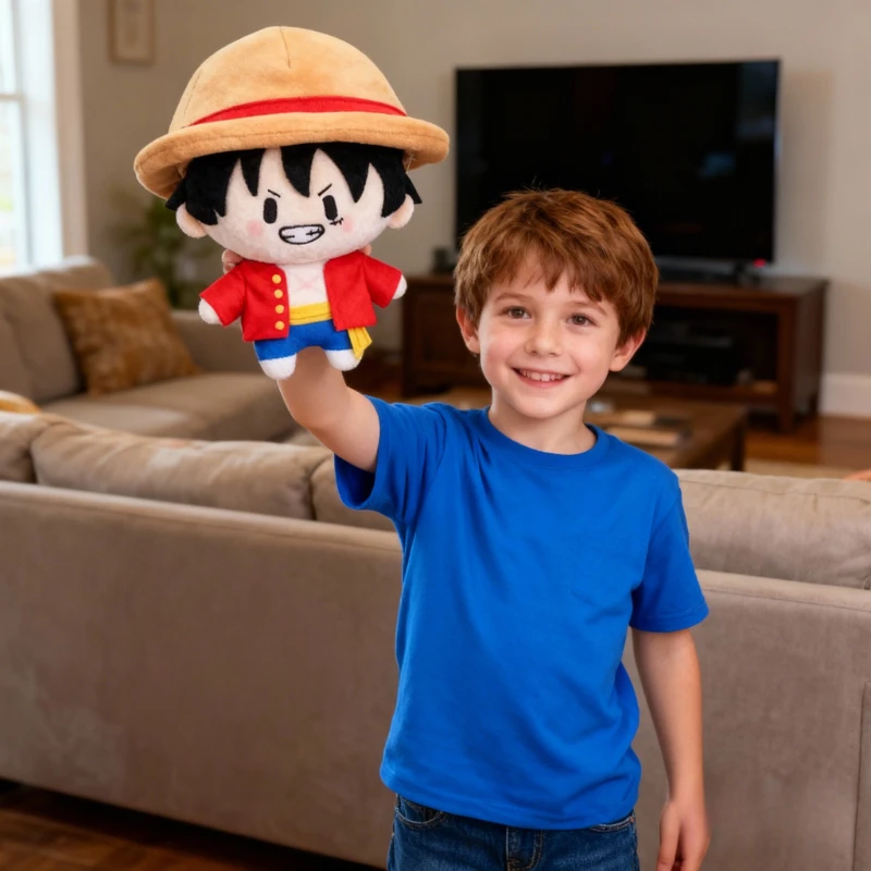 

Hot Anime One Piece Cute Stuffed Doll Cartoon Characters Luffy Zoro Creativity Plush Toy Birtday Gifts