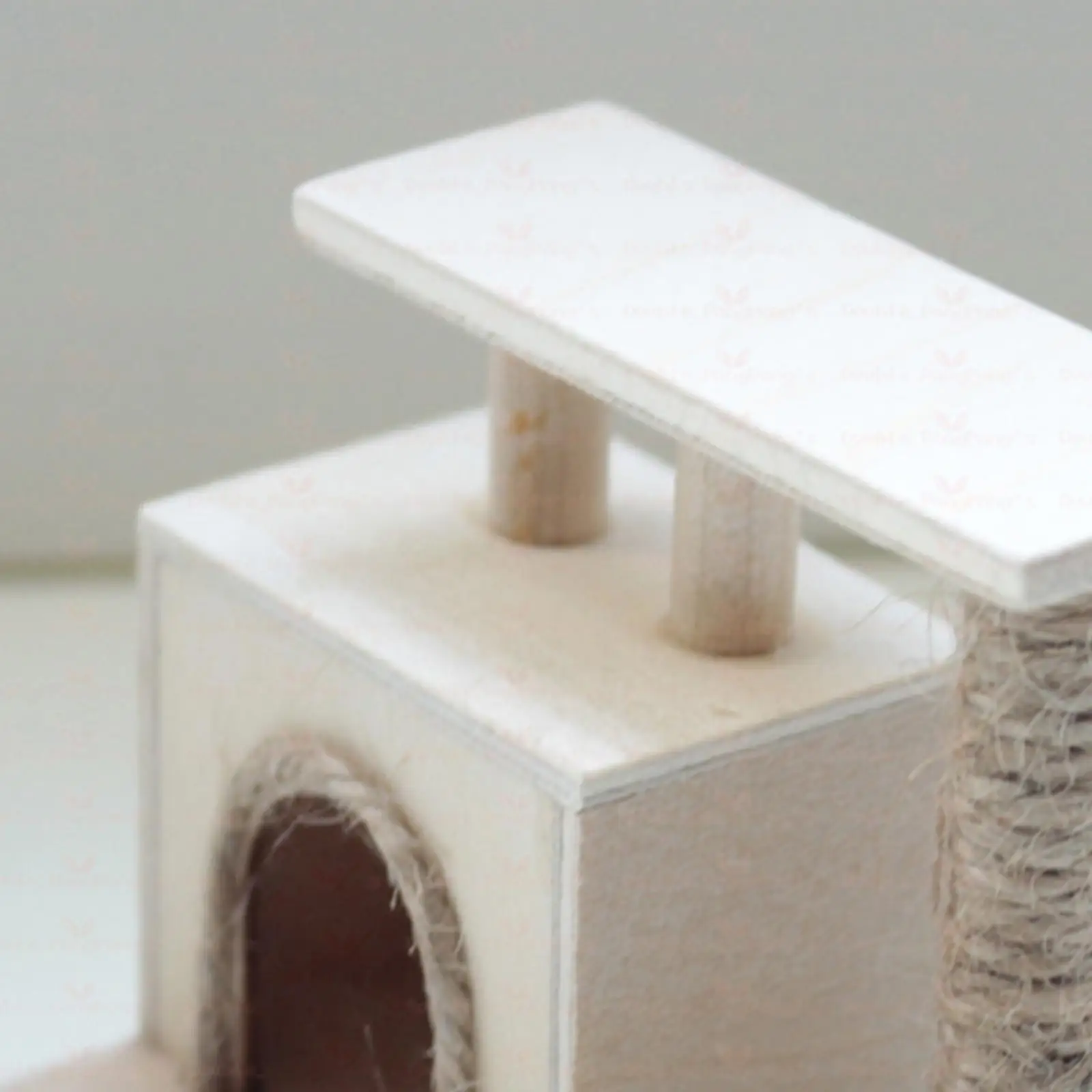 인형의 집 고양이 등반 인형 플레이 세트 미니 1:12 장식용