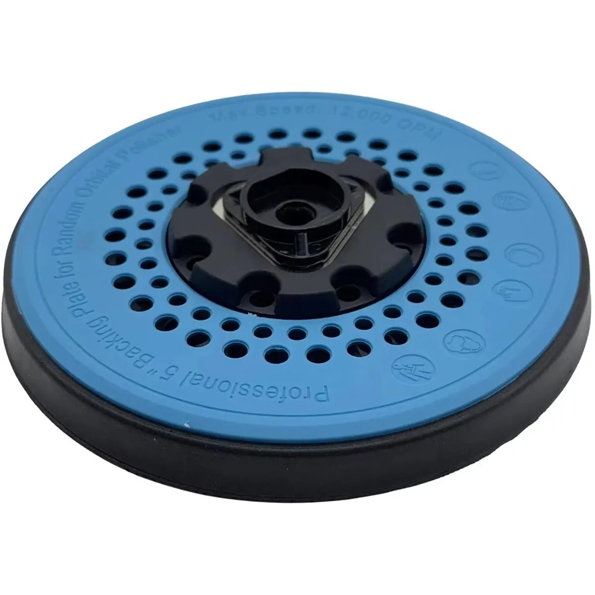 5-Inch 49-Hole Dust Free Backing Pad for Orbital Sanding Machine - Self Adhesive Grinding Pad