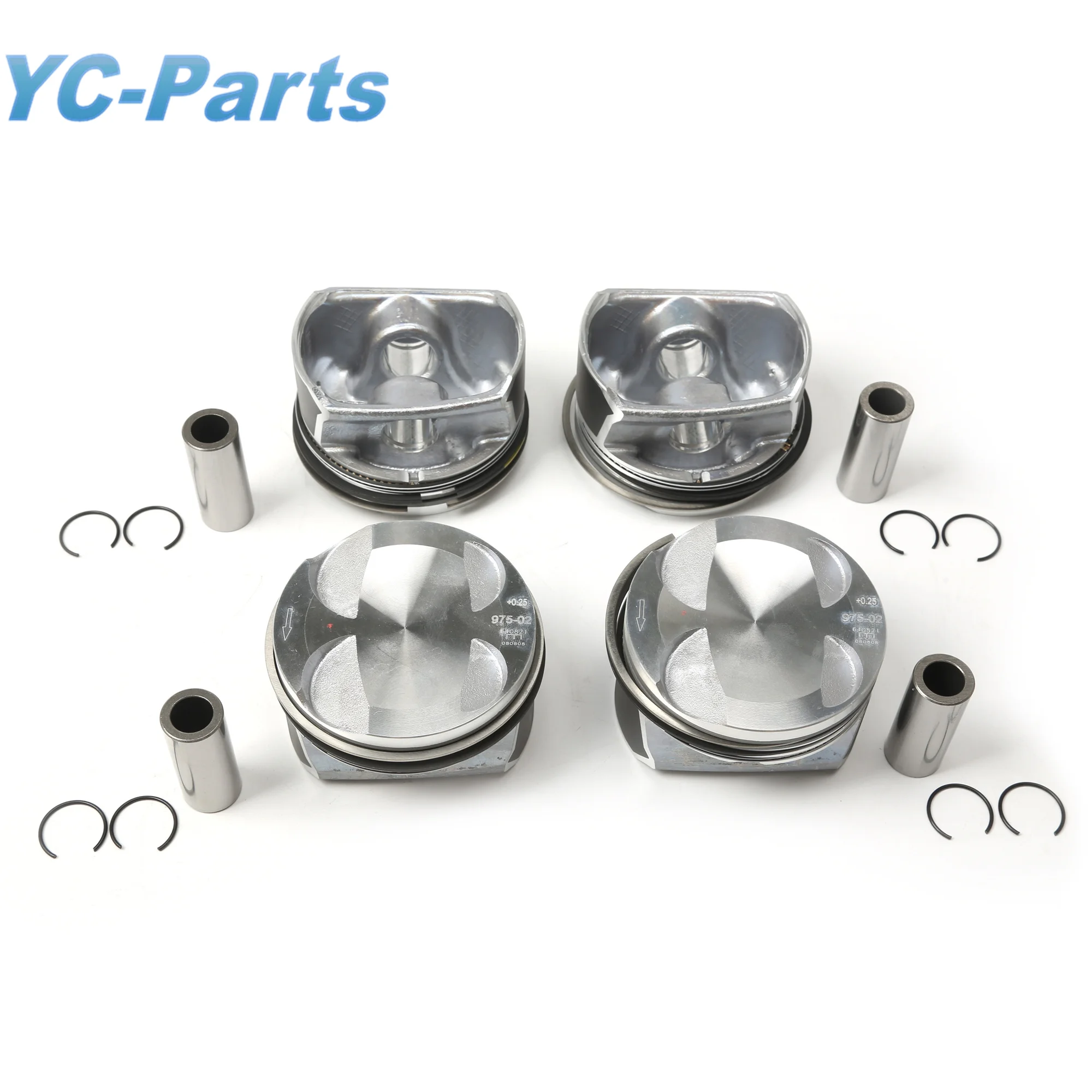 11257567926 Oversize +0.25mm 4x Pistons & Rings Set 77.25mm for BMW MINI R55 R56 R57 Cooper Paceman Citroen Peugeot 11257576975