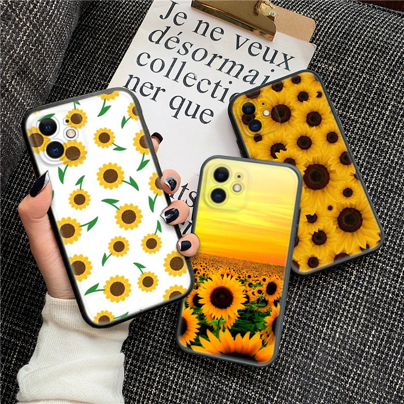 57PU Sun flower beautiful Soft Case for Redmi Note 11 11S 10 10T 10 Pro Max 10S 9T 9 9S 8 8T 7 Xiaomi Mi 11 11I 12 12X