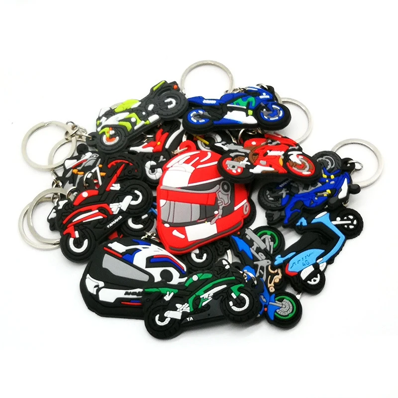 1PCS Mode Keychain Cartoon Motorrad Schlüsselring Halter Fit Männer Auto Schlüssel Frauen Tasche Schmuckstücke Zubehör Geschenk Großhandel – Detail 5
