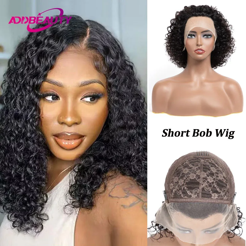 

Bob Wigs Human Hair Water Wave Short Bob Human Hair Wig for Women 4x4 Lace Closure Wigs 13x4 Lace Front Wigs Human Hair Natural