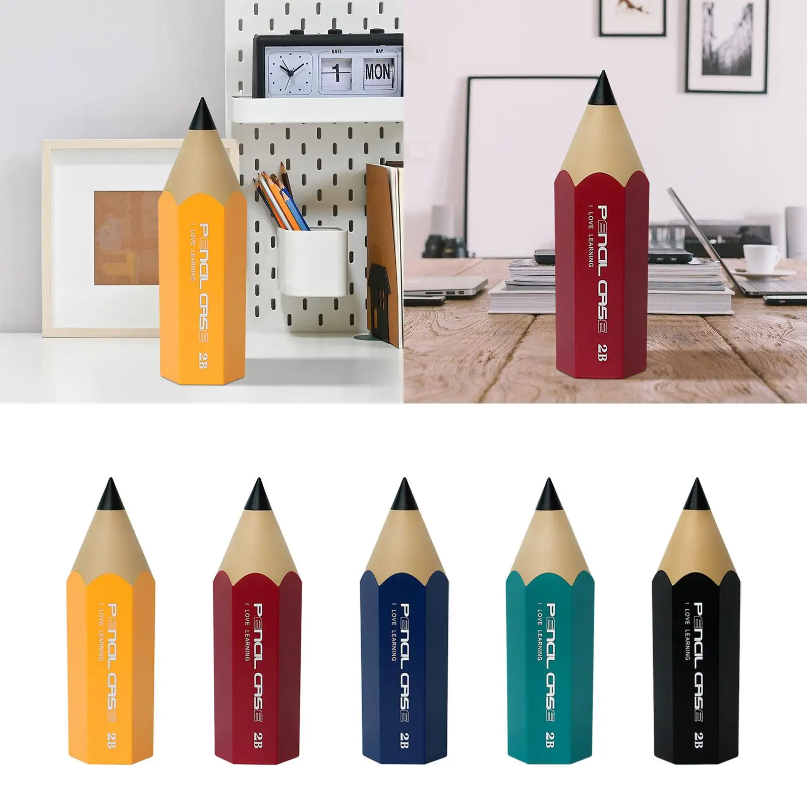 Pencil Shape Pencil Organizer Pen Organizer Cute Large Capacity Pencil Holder