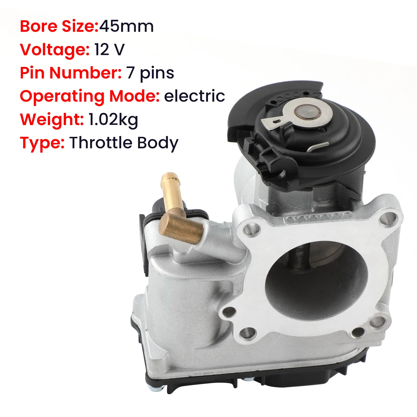 

408237130004Z 12V Throttle Body for VW Bora Golf Mk4 Seat Leon Toledo Mk2 1.4 16V 030133064F New